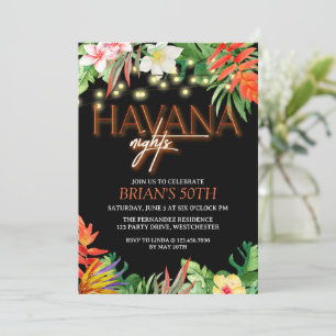 Havana Nights, Havana Nights Feest, Tropische Uitn Kaart