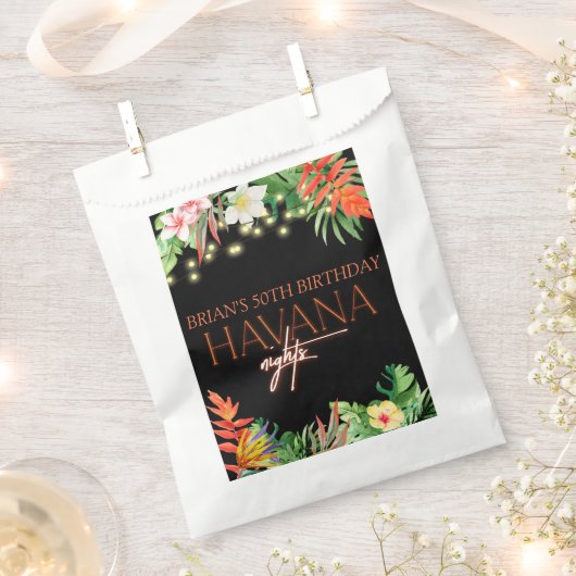 Havana Nights, Havana Nights Party, Tropisch Bedankzakje (Geknipt)
