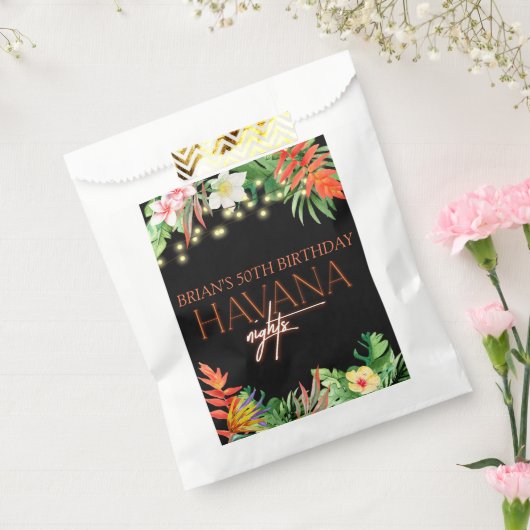 Havana Nights, Havana Nights Party, Tropisch Bedankzakje (Gezegeld)