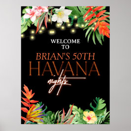 Havana Nights, Havana Nights Party, Tropisch Poster