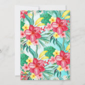 Havana Nights Retro Tropisch Bloemmotief Kaart (Achterkant)