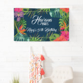 Havana Nights Tropical Birthday Banner (Insitu)