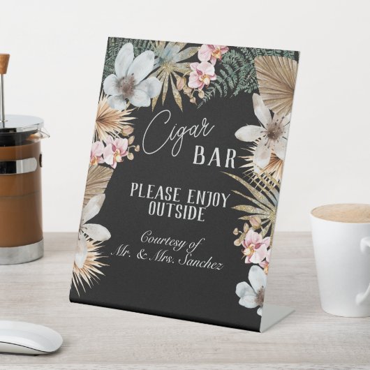 Havana Nights Tropische Cuban Cigar Bar Reclamebord Met Voetstuk (Insitu)