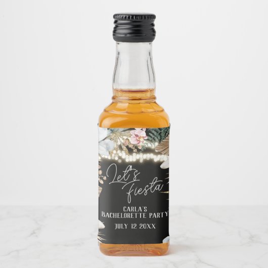 Havana Nights Tropische Cuban Fiesta Likeurfles Etiket (Voorkant)