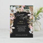 Havana Nights Tropische Floral Cuban 30th Birthday Kaart (Staand voorkant)