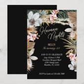 Havana Nights Tropische Floral Cuban 30th Birthday Kaart (Voorkant / Achterkant)