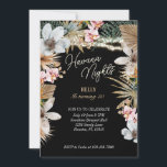 Havana Nights Tropische Floral Cuban 30th Birthday Kaart<br><div class="desc">Steek je 30ste verjaardag viering op met deze tropische flora Havana nachten Cubaanse themauitnodigingen! Met botanische elementen zijn deze uitnodigingen boho en tropisch.</div>
