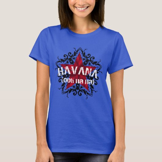 Havana Ooh Na  Red Star Cuba Shirt (Voorkant)