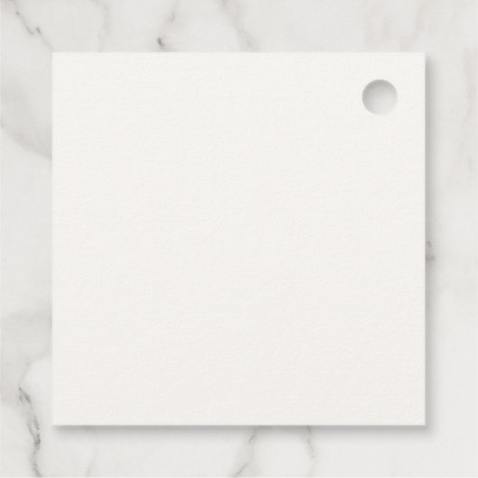 Havana Palm Bruiloft Monogram & Datum Bedankjes Labels (Achterkant)