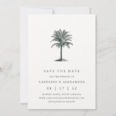 Havana Palm | Elegant  Tropisch Save The Date (Voorkant)