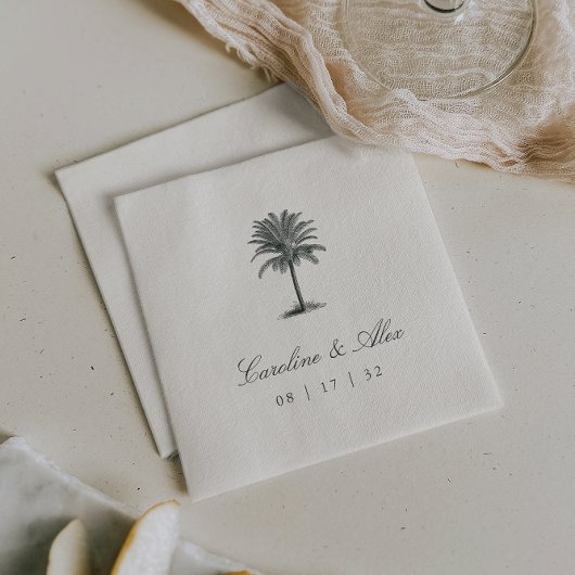 Havana Palm | Elegante  Palm Tree Wedding Servet