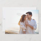 Havana Palm | Elegante  palmboom foto Save The Date (Achterkant)