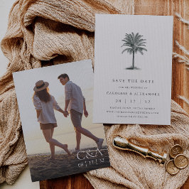 Havana Palm | Elegante palmboom foto Save The Date