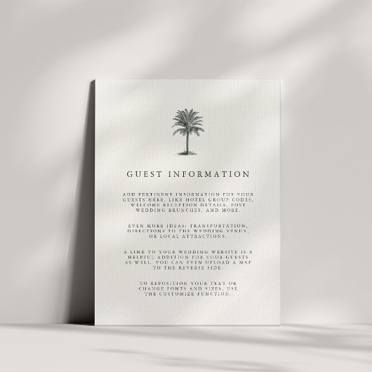 Havana Palm Guest Information Enclosure Kaart
