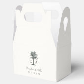 Havana Palm |  palmboom bruiloft Bedankdoosjes (Geopend)