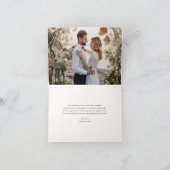 Havana Palm | palmboom bruiloft foto Bedankkaart (Binnen)