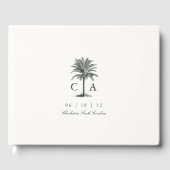 Havana Palm |  palmboom bruiloft Gastenboek (Voorkant)