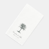 Havana Palm |  palmboom bruiloft Servet (Hoek)
