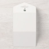 Havana Palm |  palmboom foto bruiloft All In One Uitnodiging (Buitenkant)