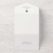 Havana Palm |  palmboom foto bruiloft All In One Uitnodiging (Buitenkant)