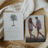 Havana Palm |  palmboom foto bruiloft Kaart
