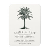 Havana Palm Save the Date Magnet Magneet (Verticaal)