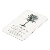 Havana Palm Save the Date Magnet Magneet (Linkerzijde)