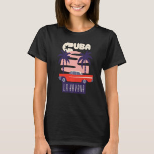 Havana Palm Tree Cuban Love Caribbean Premium T-shirt
