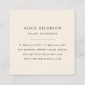 Havana Palm Vierkante Visitekaartje (Achterkant)