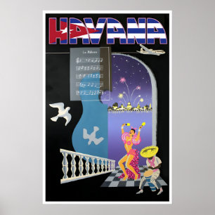 Havana Print Cuba Reisposter Cubaanse Kunst (H1094