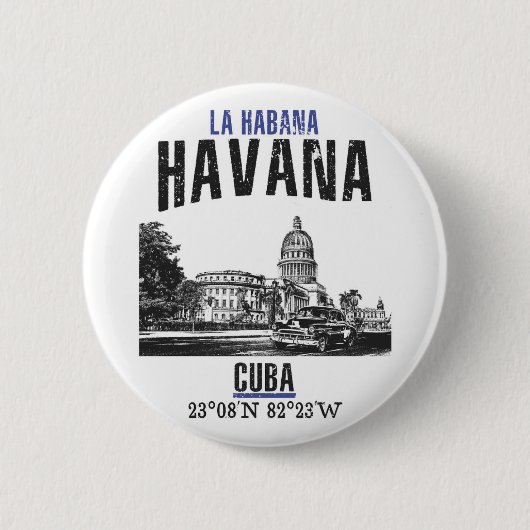 Havana Ronde Button 5,7 Cm (Voorkant)