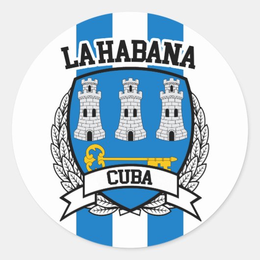 Havana Ronde Sticker (Voorkant)