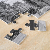 Havana Street Oldtimer Car Cuba Travel Black White Legpuzzel (Zijkant)