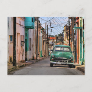 Havana Street Oldtimer Car Cuba Travel Photography Briefkaart