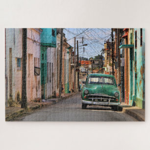 Havana Street Oldtimer Car Cuba Travel Photography Legpuzzel