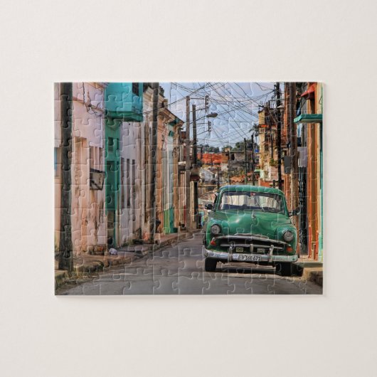Havana Street Oldtimer Car Cuba Travel Photography Legpuzzel (Horizontaal)