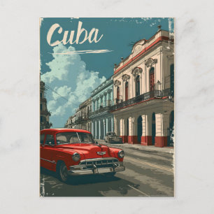 Havana  Streets: Classic Car Briefkaart