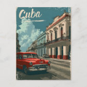 Havana  Streets: Classic Car Briefkaart (Voorkant)