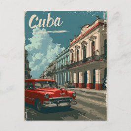 Havana  Streets: Classic Car Briefkaart