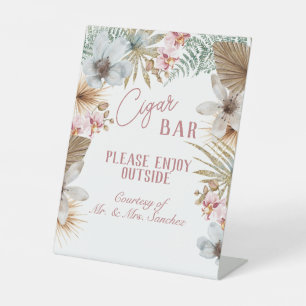 Havana Tropische Cuban Cigar Bar Reclamebord Met Voetstuk