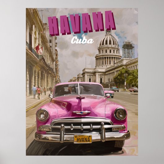 Havana Vibes: Nationaal Capitool Poster (Voorkant)