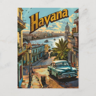 Havana Vintage Car Briefkaart