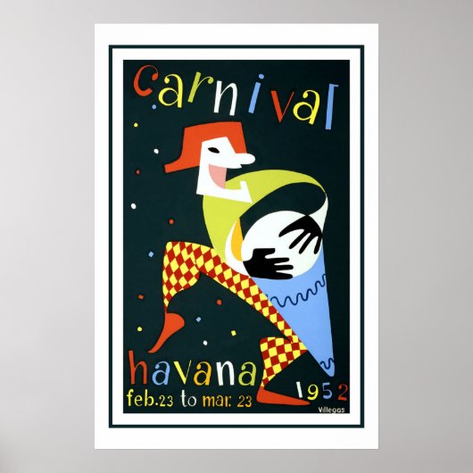 Havana Vintage Travel Poster (Voorkant)