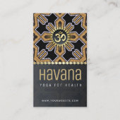 Havana Yoga Studio Black Gold Visitekaartje (Voorkant)