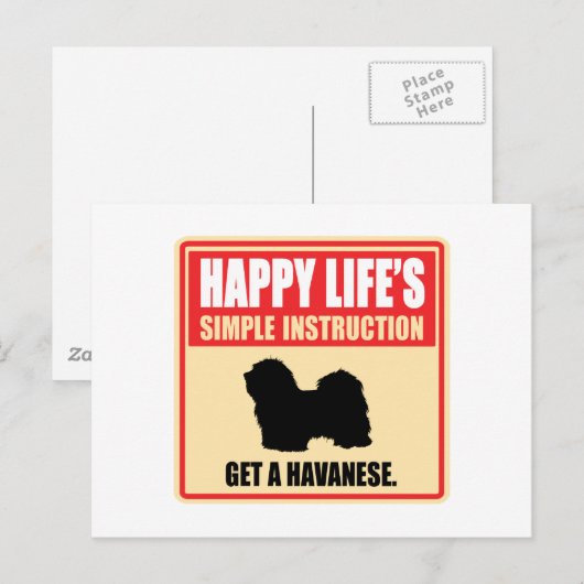 Havanees Briefkaart (Voorkant / Achterkant)