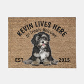 Havanees gepersonaliseerd Hondenliefhebber Doormat Deurmat (Voorkant)
