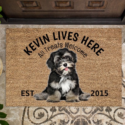 Havanees gepersonaliseerd Hondenliefhebber Doormat Deurmat