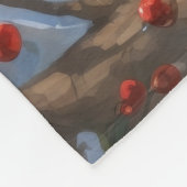 Havanees hardlopen in de sneeuw met kerst Pet Fleece Deken (Hoek)