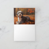 Havanees in Herfstbladeren Herfst Inspire Kaart (Binnen)