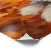 Havanees in Herfstbladeren Herfst Inspire Perfect Poster (Hoek)